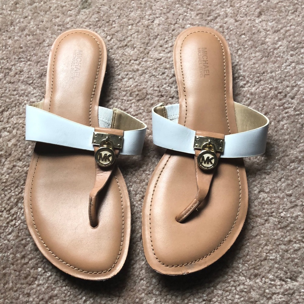 Women’s Michael Kors sandals white size 8